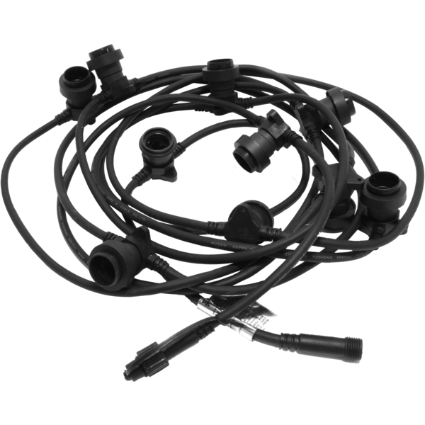 Connecta Ljusslinga E27 för 10 lamp, cc75cm svart