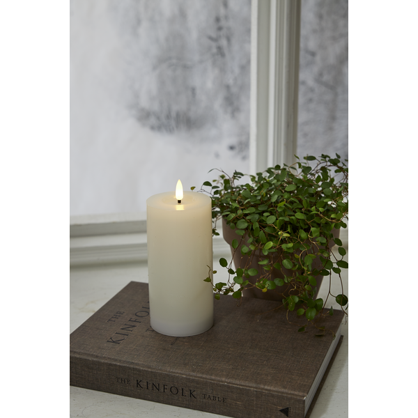 LED Blockljus Flamme Flow 17,5cm