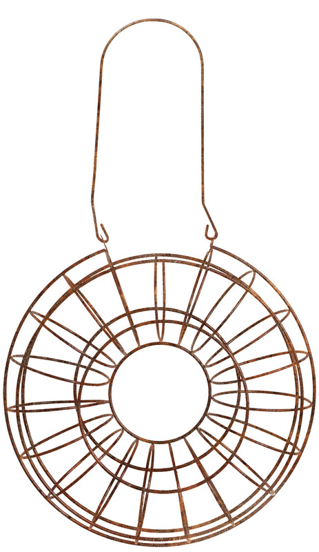 Fågelmatare talgboll Circle rost Ø24cm