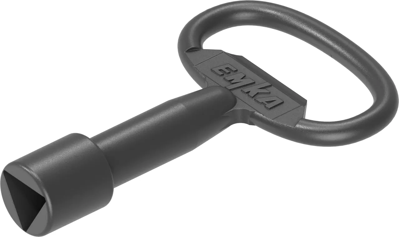 Emka nyckel triangulär 10mm till Soptunnor