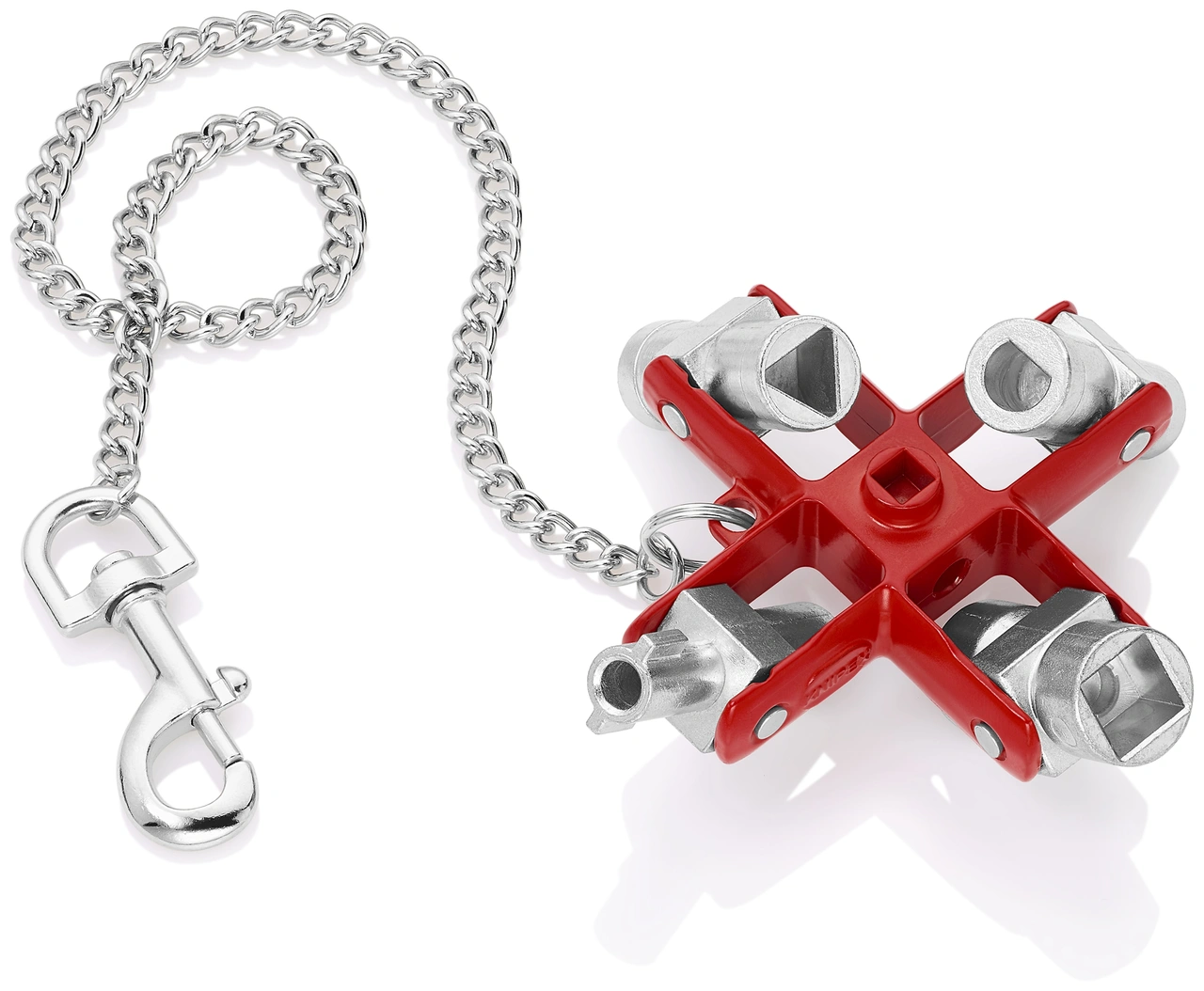 Universalnyckel med 9 funktioner och karbinhake