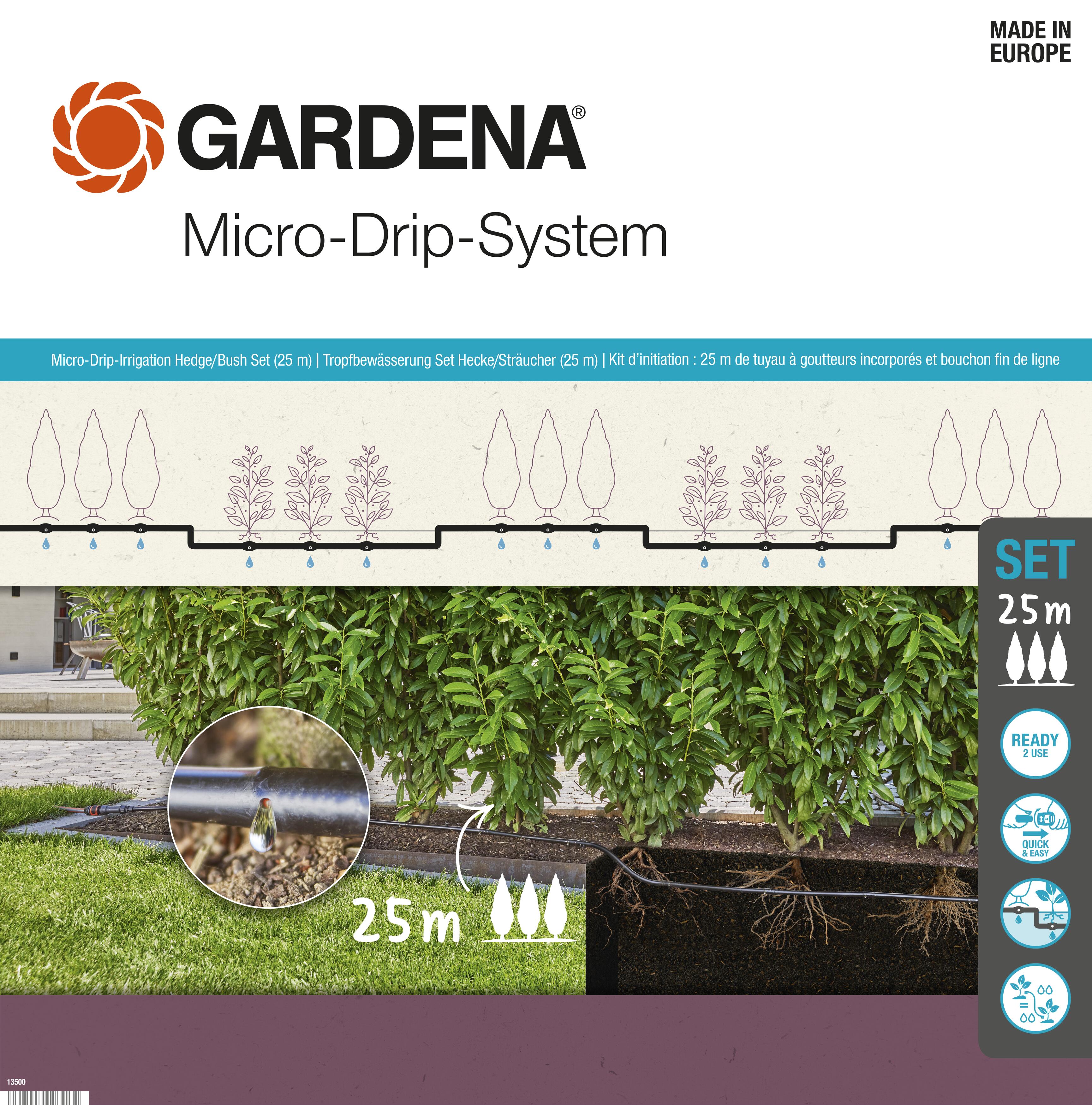 Gardena Micro-Drip Startset Buskar/Häckar (25 m)