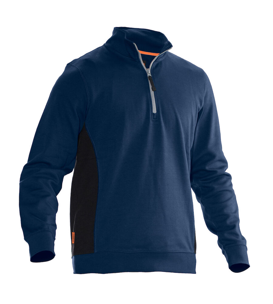 Sweatshirt 1/2-Zip Marin/Svart XL