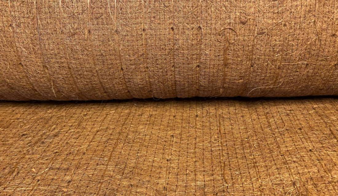 Kokosmatta Jute linjeförstärkt 750g 2x50m