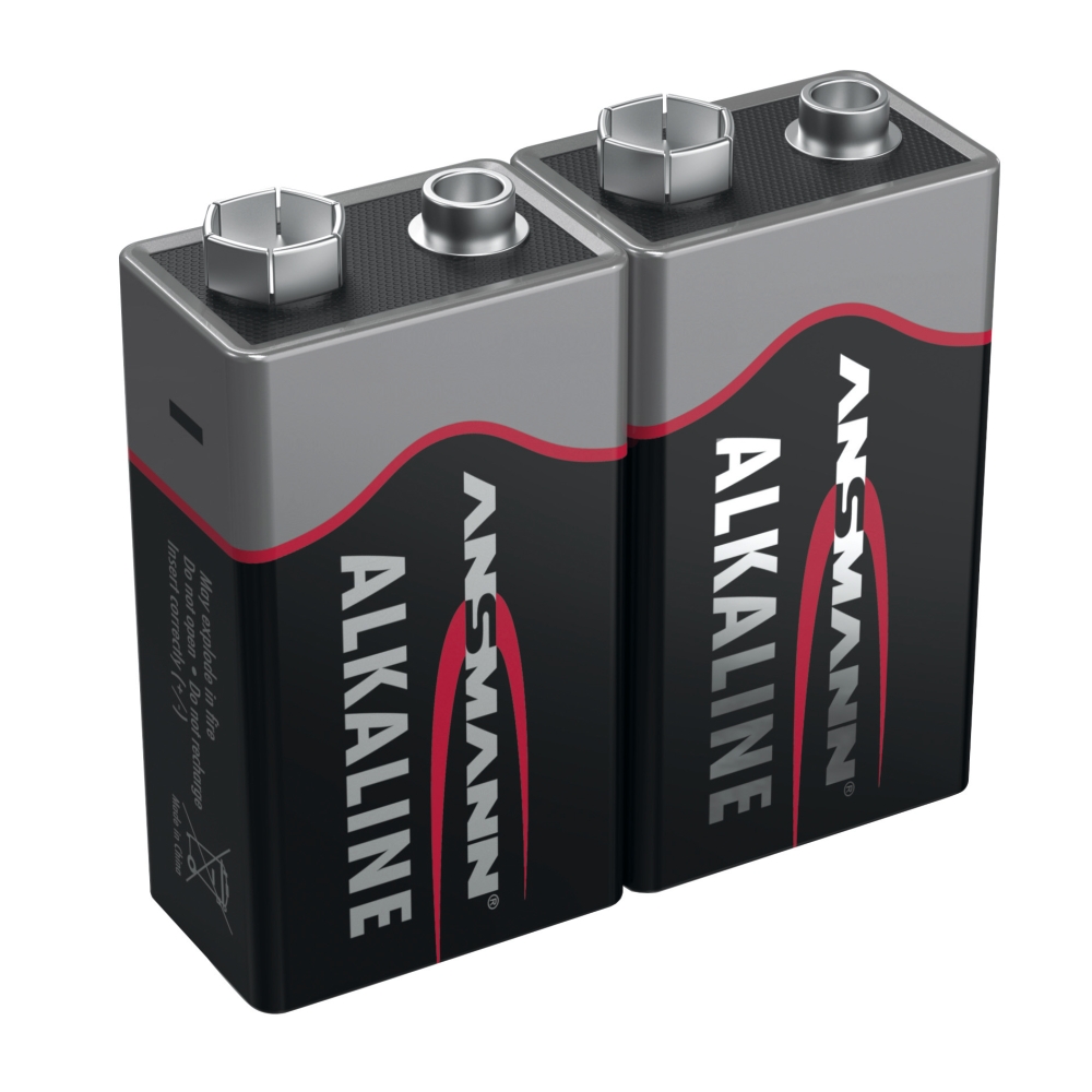 Ansmann Batteri 9V Alkaline 2P