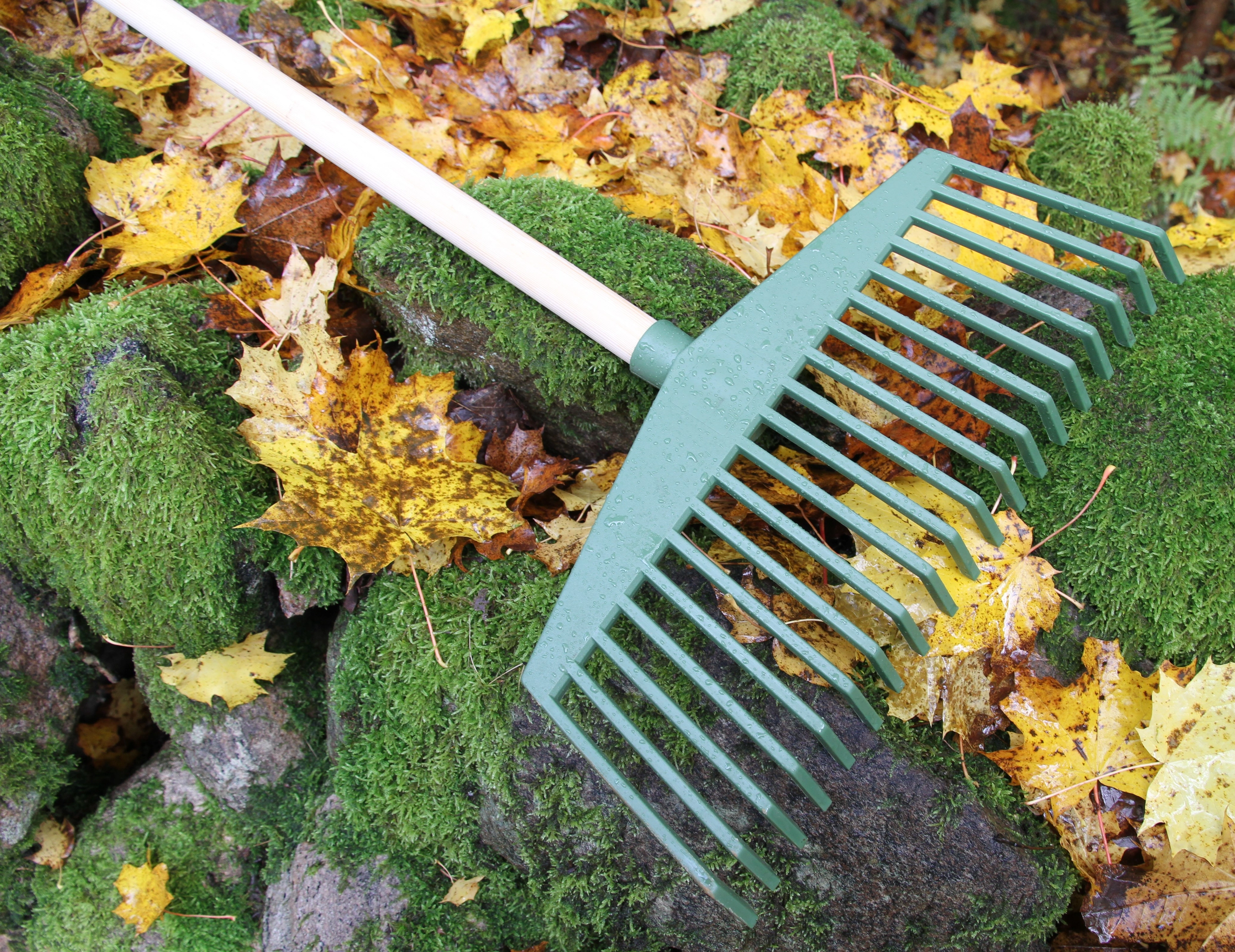 Keba räfsa, grön skaft 150 olack