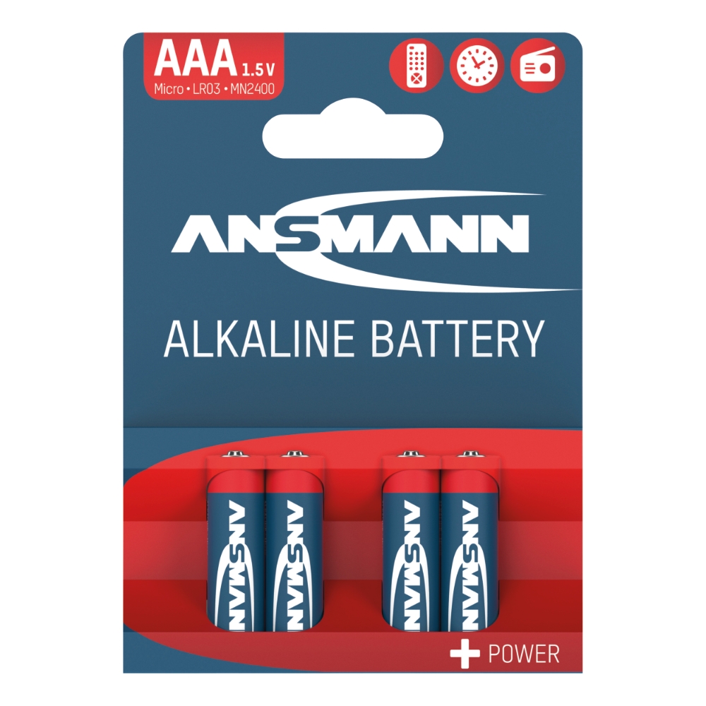 Ansmann Batteri AAA 1,5V Alkaline 4P