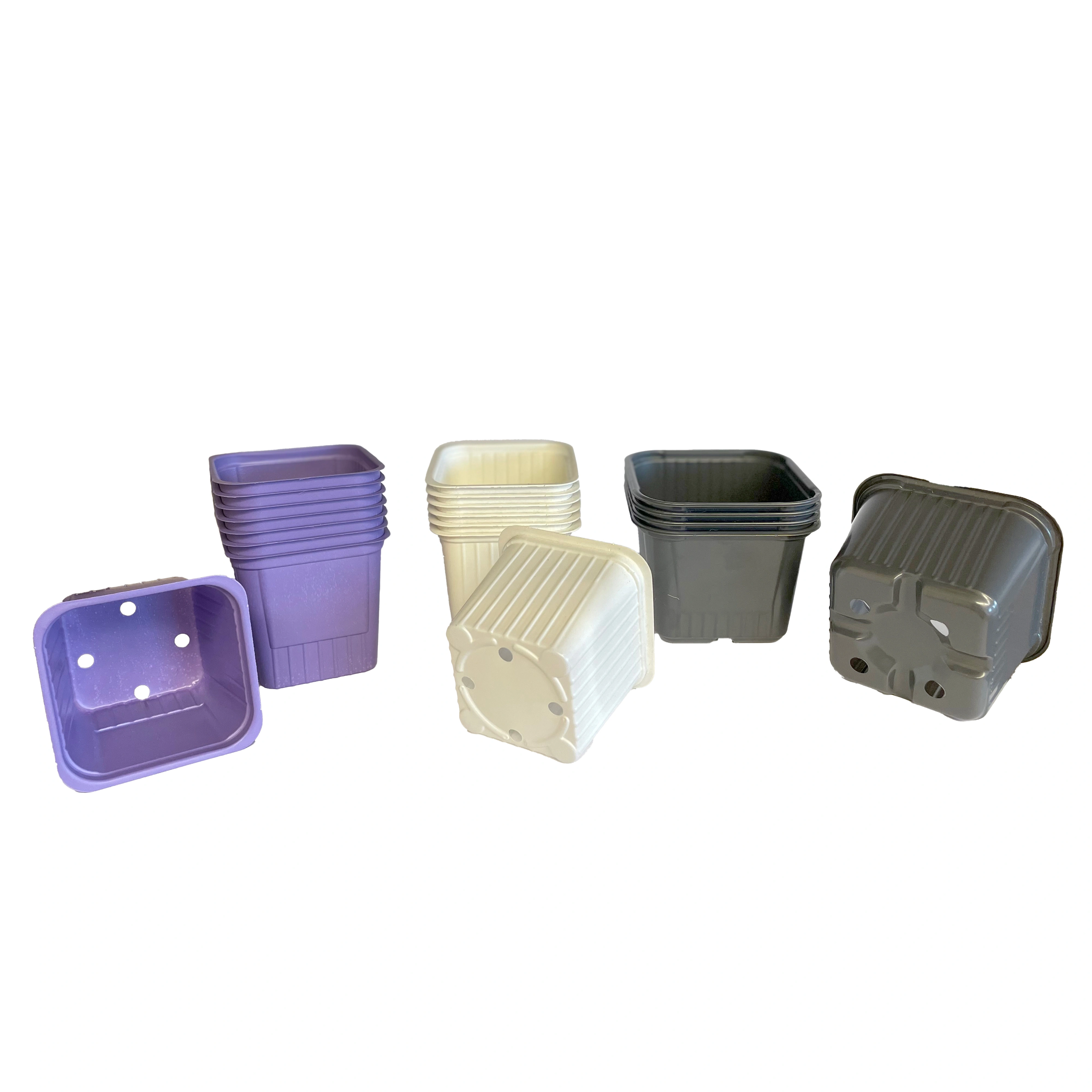 Krukpartner kruka grå 10,2x10,2x7,7cm 1680st