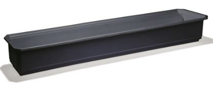 Balkonglåda 70cm svart