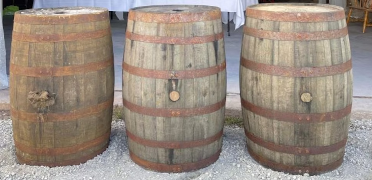 Helt whiskyfat Ek 200 liter - tunna utan lock