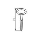 Emka nyckel fyrkantig hona 6-9,5mm