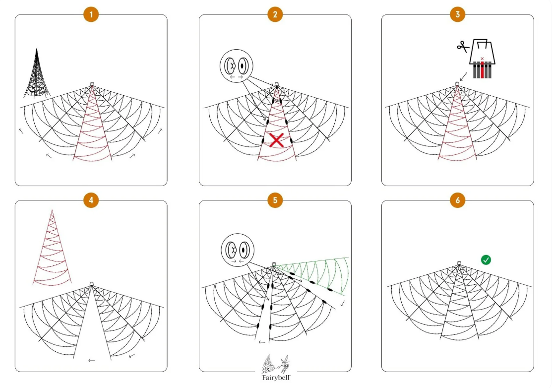 Fairybell ljus tårtbit 250LED varmvit till 10m