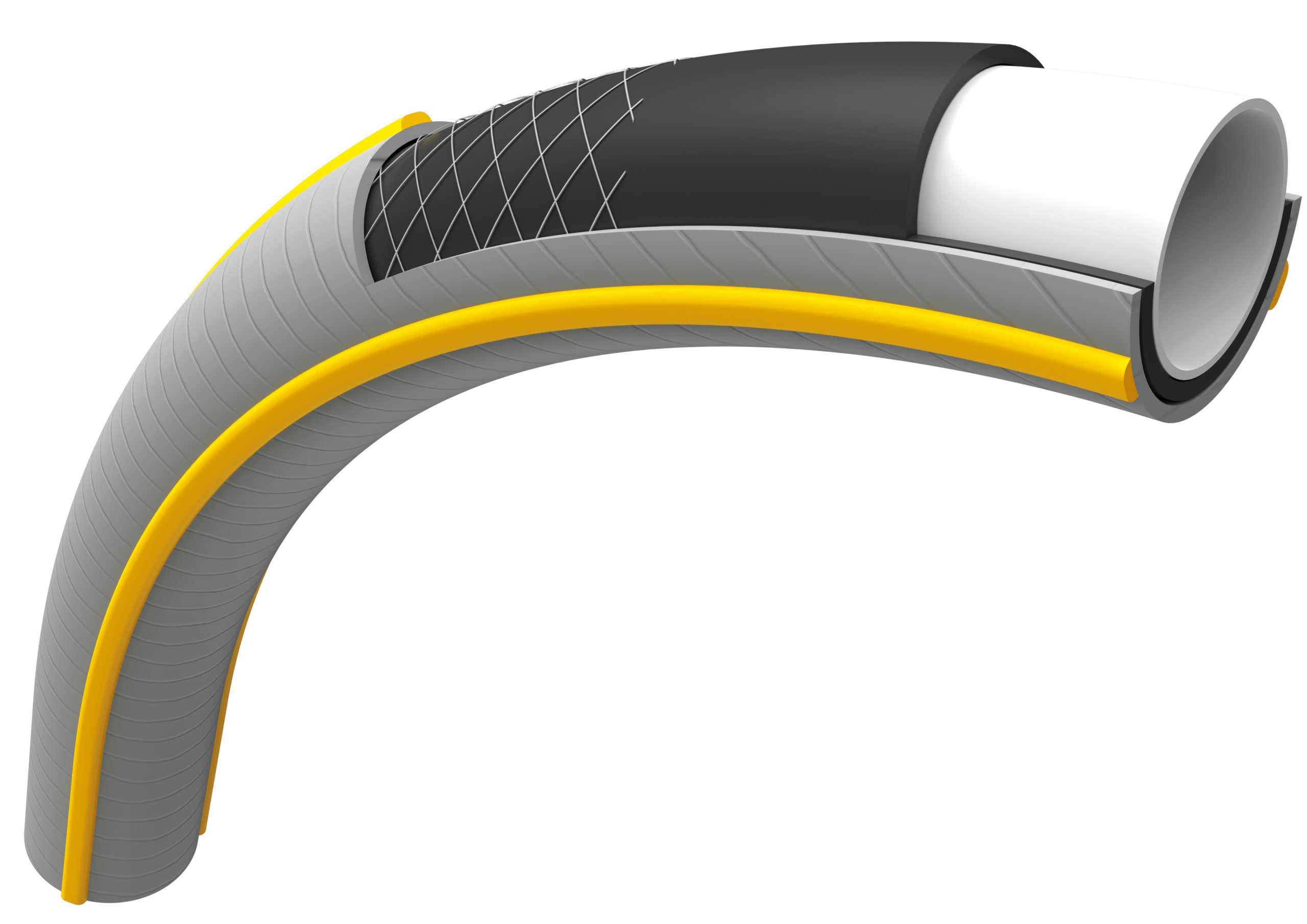 Slang Select grå/gul 12,5mm x 50m Ftalatfri