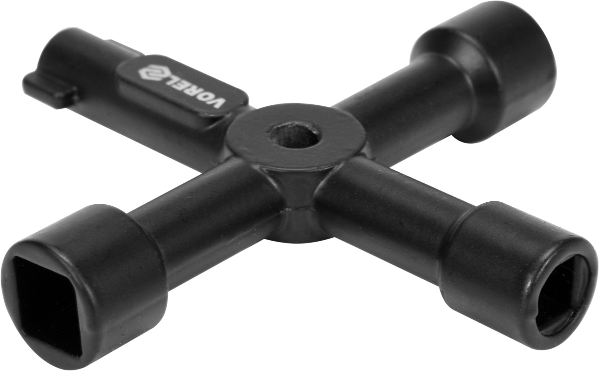 Vaktmästarnyckel 4 i 1 (svart)