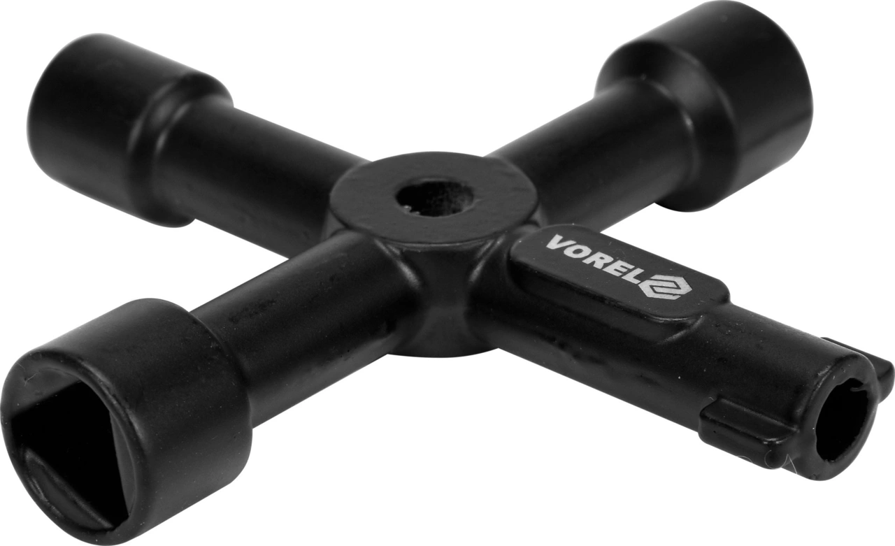 Vaktmästarnyckel 4 i 1 (svart)